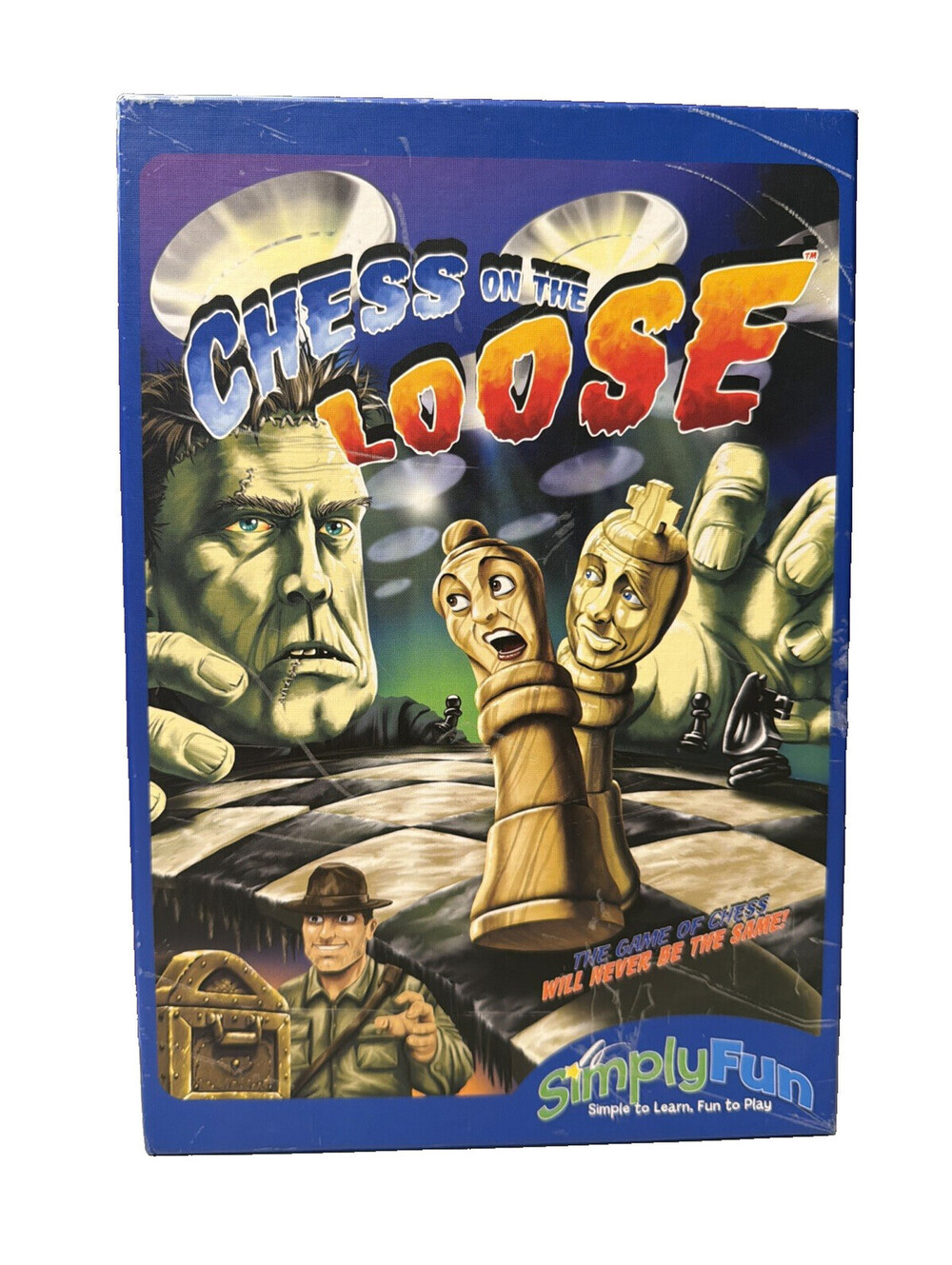 Chess On the Loose Board Game Frankenstein, Treasure, Batteries - COMPLETE!